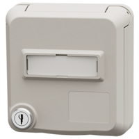 MENNEKES  Tomada de dados Cepex com fechadura e campo de identificação, branco puro 4664