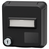 MENNEKES  Tomada de dados Cepex com fechadura e campo de identificação, preto azeviche 4645