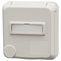 MENNEKES  Tomada de painel Cepex SCHUKO® com campo de identificação, branco puro 4580