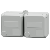 MENNEKES  Tomada dupla Cepex, cinzento elétrico 4403