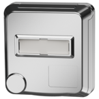 MENNEKES Tomada de painel Cepex SCHUKO® com campo de identificação, aluminio branco 4574ME