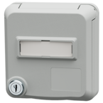 MENNEKES Tomada de dados Cepex com fechadura e campo de identificação, cinzento elétrico 4622