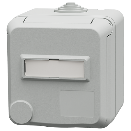 MENNEKES Tomada de parede Cepex SCHUKO® com campo de identificação, cinzento elétrico 4573