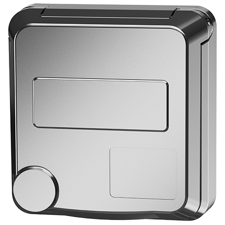 MENNEKES Tomada de painel Cepex SCHUKO®, aluminio branco 4584