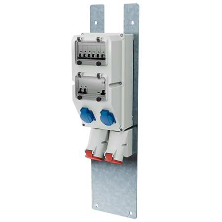 MENNEKES Placa de montagem para colunasde energia 6303909